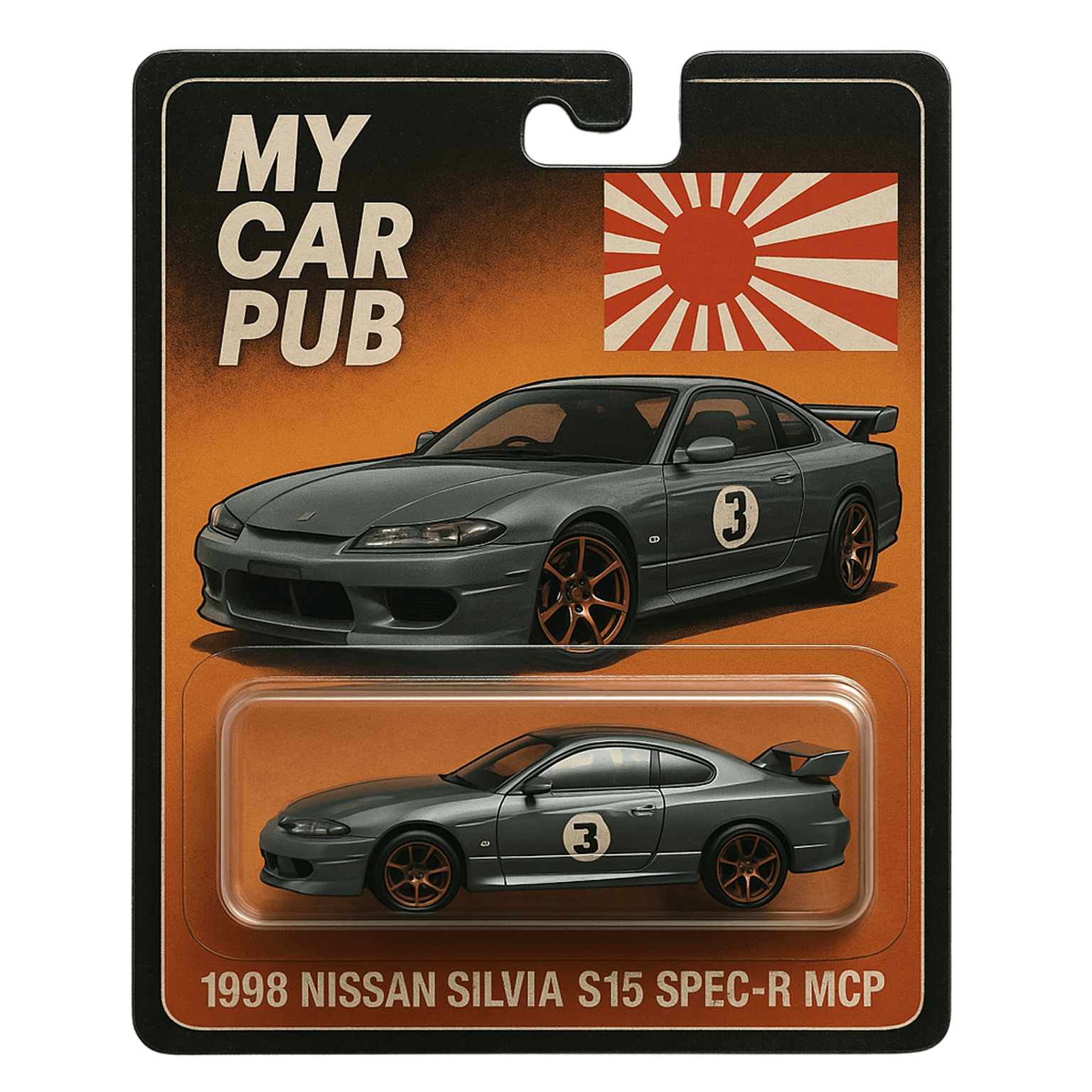 1998 Nissan Silvia S15 Spec-R collector card