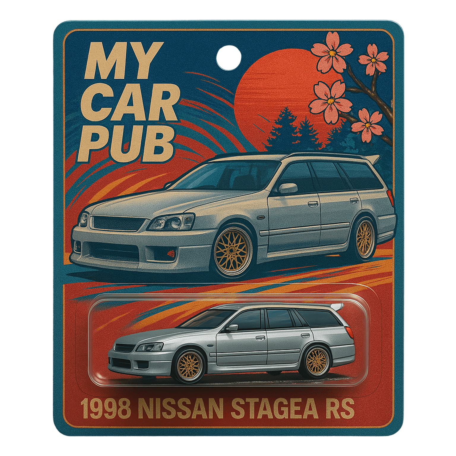 1998 Nissan Stagea RS collector card